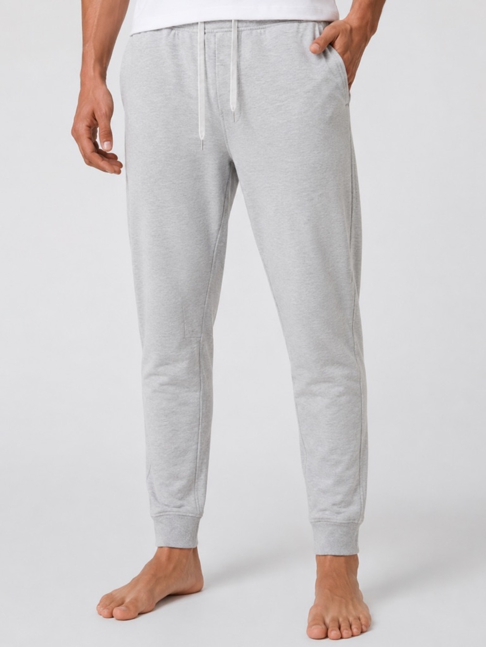 Lululemon City Sweat Jogger Sz XS Heathered Ultra Light Grey EUC